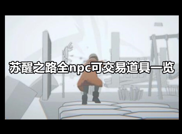 苏醒之路全npc可交易道具都有什么 npc可交易道具一览