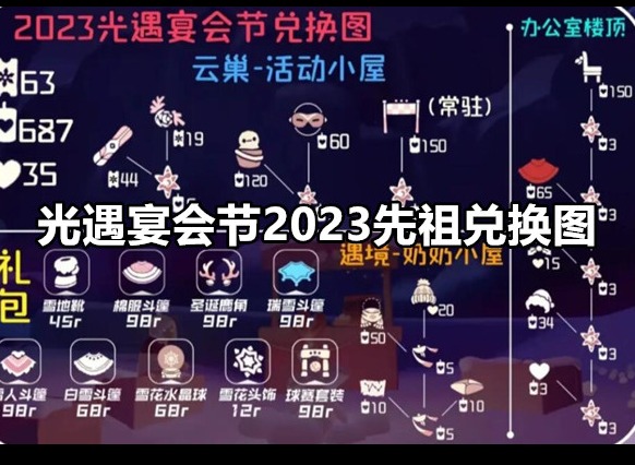 光遇2023圣诞宴会节先祖可以兑换什么 宴会节先祖兑换一览